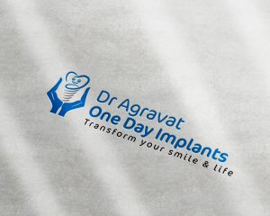 Dr Agravat One Day Dental Implants Clinic in Ahmedabad, Gujarat, India, Dental implants periodontist Logo