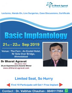 Basic Implant Course Training in Ahmedabad Gujarat India